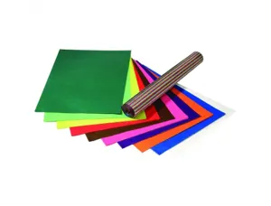 Pochette papier vitrail folia 50x70 cm 100 feuilles coloris assortis — Non classé
