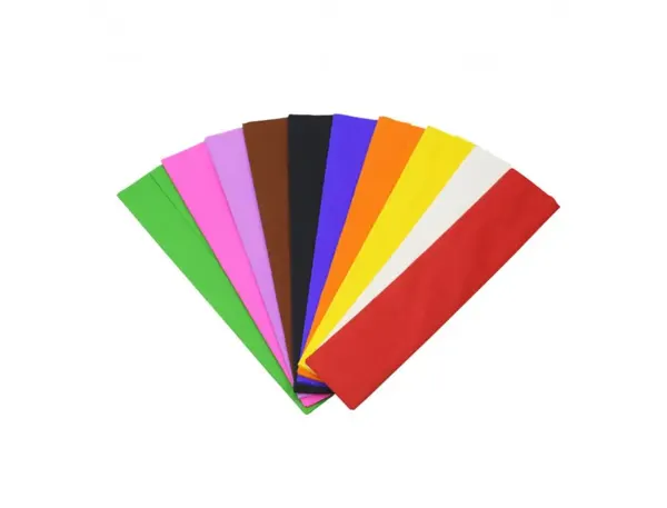 Papier Crepon O Color Crepage 40% 50x200 cm 10 Coloris Assortis Paquet 10f, LA FRANÇAISE DES COULEURS — Activités artistiques