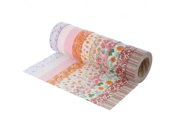 Ruban adhesif innspiro fantaisie decor floral        15mmx10m lot de 10 unites — Non classé