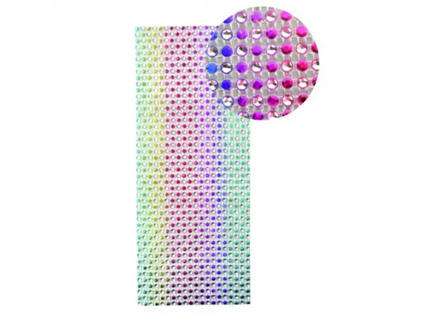 Bande strass adhesives graine creative 10x25,5cm coloris    multicolore fond clair — Non classé