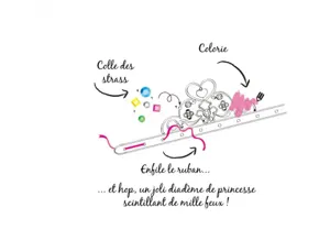 Lot couronnes papier graine creative 6 unites coloris     noires et blanches — Non classé