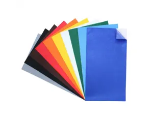 Feutrine adhesive o color 24x45cm 1mm 10 coloris        assortis lot de 10 coupons — Non classé