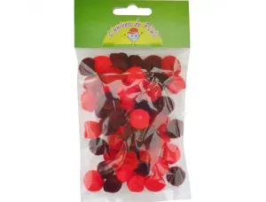 Pompons a la couleur graine creative 15 mm 45 pieces      coloris rouge — Non classé