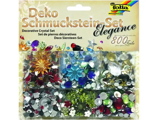 Pierres decoratives folia a coller theme noel sachet de   800 unites — Non classé