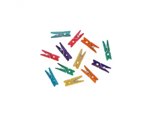 Pince a linge bois innspiro mini 3cm 6 coloris assortis   lot de 45 — Non classé