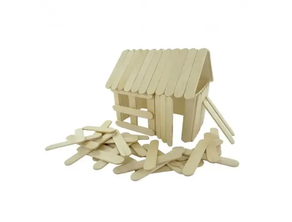 Batonnet bois plat innspiro 6.5cm coloris naturel lot de  500 — Non classé