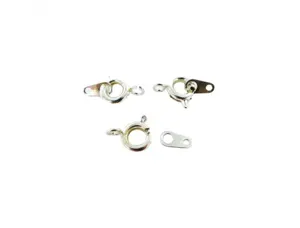 Fermoir a ressort innspiro 6mm avec anneau coloris       argent lot de 7 — Non classé