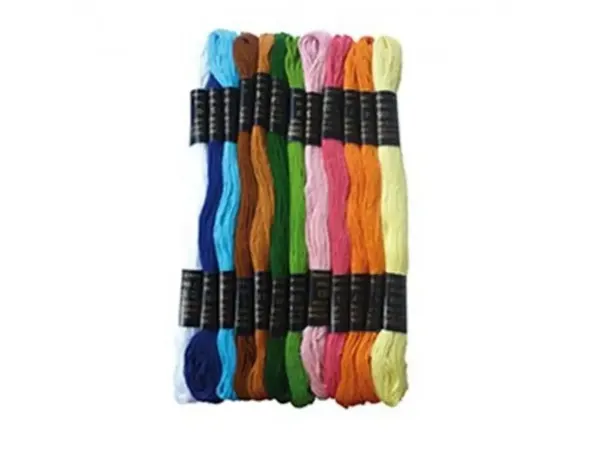Lot fils bracelets bresiliens graine creative coton 7m assortiment standard 12 echevettes coloris assortis — Non…