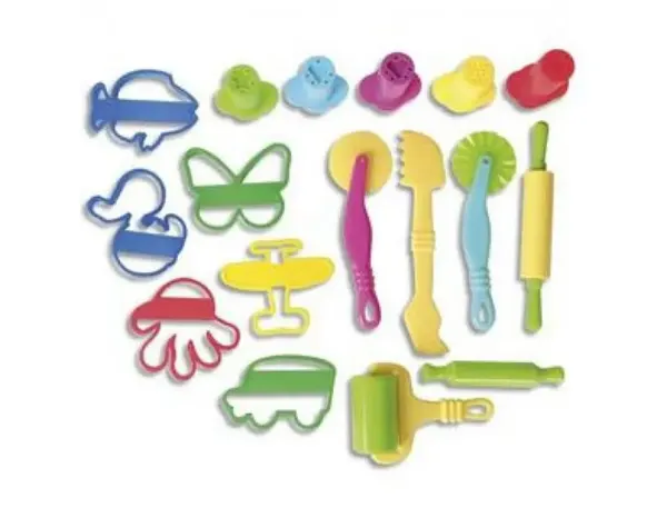 Lot accessoires de modelage gros modeles graine creative  17 pieces coloris assortis — Non classé