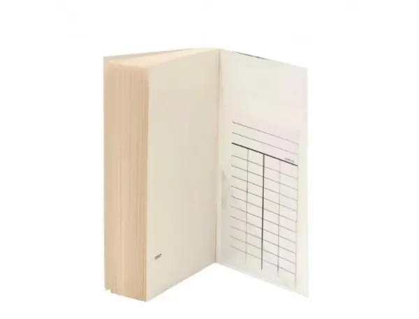 Fiche de pret filmolux imprimee 4 colonnes pour      livres bibliotheques 125x75mm coloris blanc paquet de 250 — Non classé
