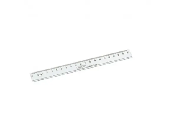 Regle faibo plastique incolore 20 cm — Non classé