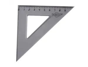 Equerre faibo plastique incolore 45  hypotenuse 16 cm — Non classé