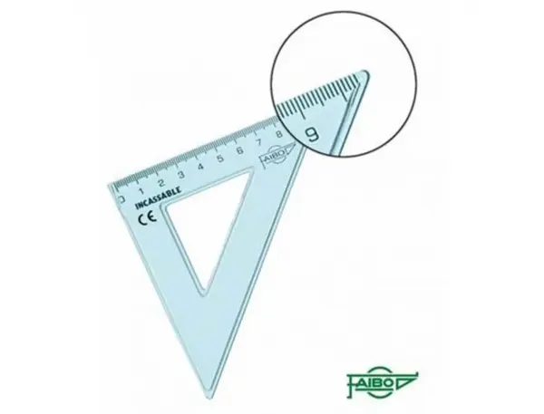 Equerre incassable faibo 45 hypotenuse 16 cm — Non classé