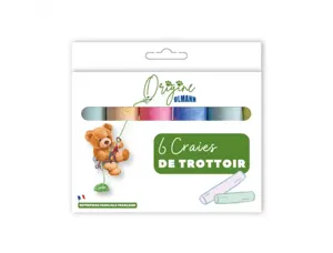 Etui craies de trottoir ulmann 6 unites coloris       assortis — Non classé