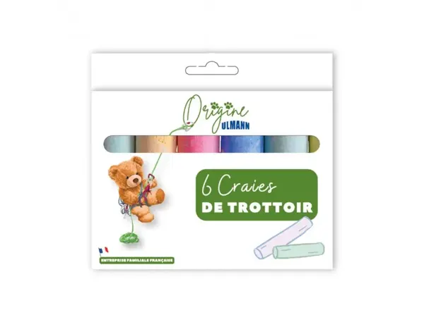 Etui craies de trottoir ulmann 6 unites coloris       assortis — Non classé
