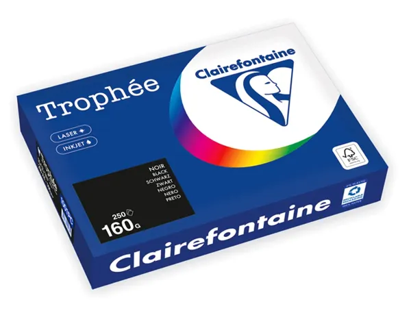 Clairefontaine Papier universel Trophée, A4, noir — Papier copieur et imprimante