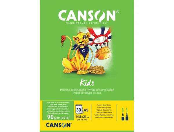Bloc canson mes premiers dessins a5 140x210mm paquet   30 feuilles — Non classé