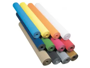 Carton ondule clairefontaine fine cannelure 50x70cm 300g   coloris blanc 1 feuille — Non classé