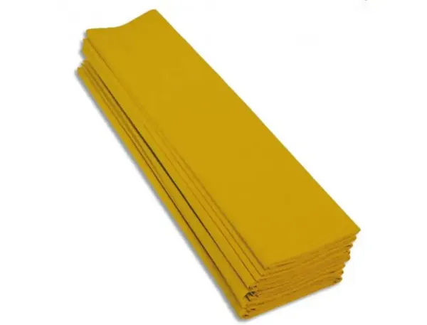 Papier crepon clairefontaine standard 0,5x2m crepage 40%   coloris jaune citron paquet   10 feuilles — Non classé