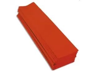 Papier crepon clairefontaine standard 0,5x2m crepage 40%   coloris orange paquet 10      feuilles — Non classé