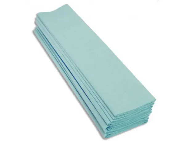 Papier crepon clairefontaine standard 0,5x2m crepage 40%   coloris turquoise paquet 10   feuilles — Non classé