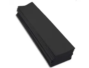 Papier crepon clairefontaine standard 0,5x2m crepage 40%   coloris noir paquet 10        feuilles — Non classé