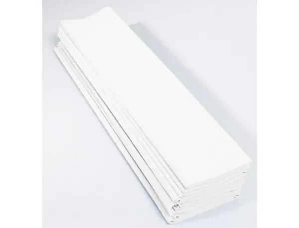 Papier crepon clairefontaine standard 0,5x2m crepage 40%   coloris blanc paquet 10       feuilles — Non classé