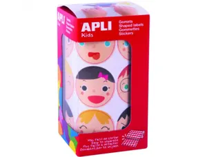 Gommette apli 33mm emotions assorties rouleau 380 unites — Non classé