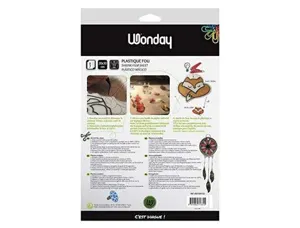 Plastique fou wonday 20x30cm coloris transparent pochette  7 feuilles — Non classé