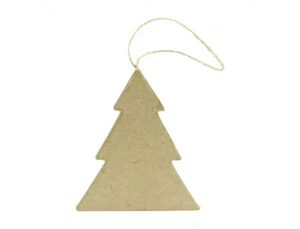 Suspension plate decopatch carton forme sapin — Non classé