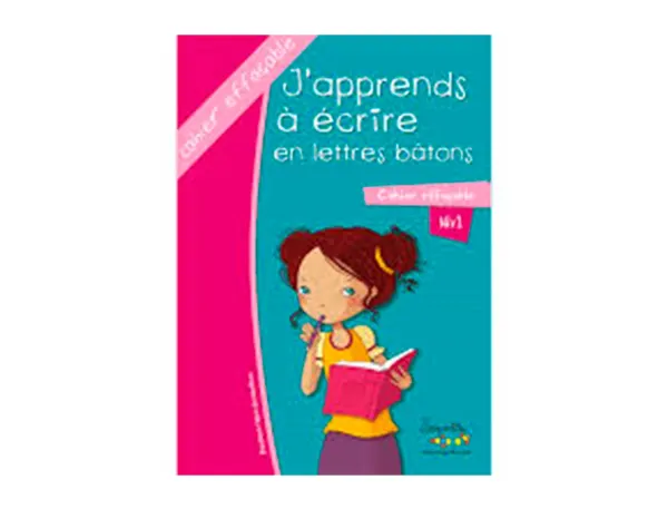 Cahier apprentissage hamelin serpodile j apprends a ecrire en majuscule baton 44 pages   avec stylo — Non classé