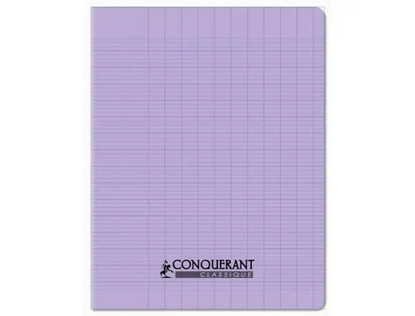 CONQUERANT CLASSIQUE Cahier 170 x 220 mm, Seyès,lilas pastel — Papier, cahier & courrier