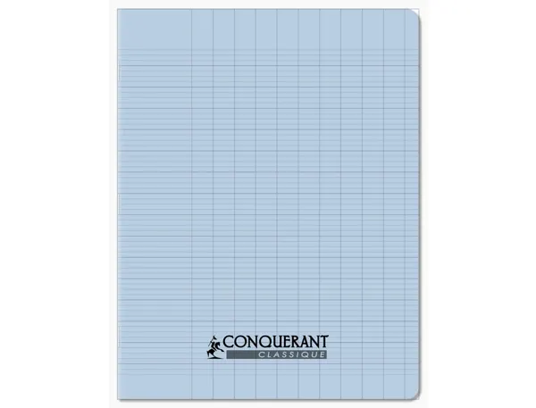 CONQUERANT CLASSIQUE Cahier 170 x 220 mm, Seyès, bleu pastel — Papier, cahier & courrier