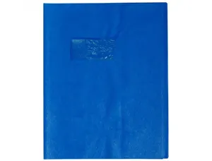 Protege-cahier clairefontaine 17x22cm plastique 22/100e     opaque coloris bleu — Non classé