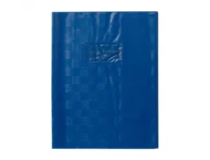 Protege-cahier clairefontaine 17x22cm plastique 22/100e 2   rabats coloris bleu — Non classé