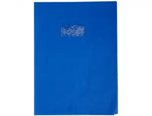 Protege-cahier clairefontaine 24x32cm plastique 22/100e     opaque coloris bleu — Non classé