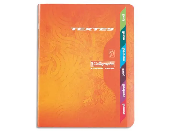 Cahier de texte calligraphe piqure couverture carte       17x22cm 120 pages 70g seyes — Non classé
