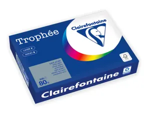 Ramette clairefontaine papier couleur a4 80g 500 feuilles   coloris gris acier — Non classé