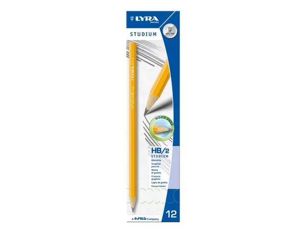 Crayons graphite studium hb lyra hexagonal etui de 12     unites — Non classé