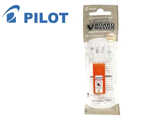 PILOT Recharge pour marqueur V BOARD MASTER, orange — Fournitures