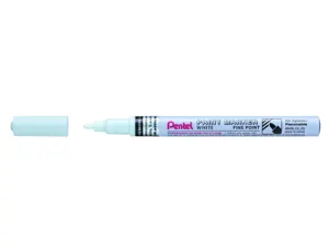 Marqueur pentel peinture paint marker multi-supports   pointe fine 2,9mm coloris     blanc — Non classé
