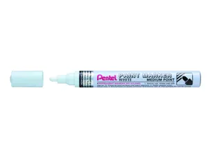 Marqueur pentel peinture paint marker multi-supports   pointe moyenne 4,5mm coloris  blanc — Non classé