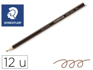 Crayons staedtler noris colour 185 coloris marron     pochette de 12 — Non classé