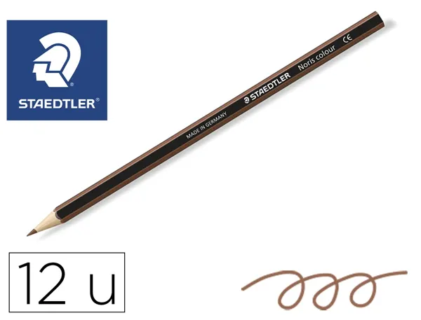 Crayons staedtler noris colour 185 coloris marron     pochette de 12 — Non classé
