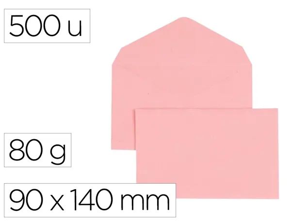 Enveloppe Gpv Election Recyclee 90x140 mm 80g Patte Triangulaire Non Gommee Rose Boite 500 Unites — Aménagement d'espace
