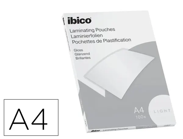 Pochettes plastification ibico format a4 75 microns    boite de 100 unites — Non classé