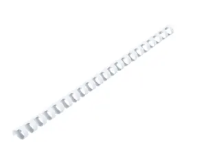 Peignes plastique gbc pour format a4 ï12mm 95 feuilles   coloris blanc boite de 100    unites — Non classé