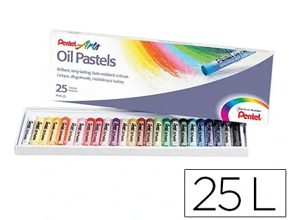 PentelArts Pastels à huile PHN 4, étui en plastique de 25 — Activités artistiques — vue 3