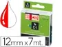 DYMO Ruban d'étiquette D1 rouge/blanc,12 mm x 7 m — Informatique & bureautique — vue 2