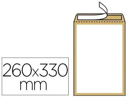 GPV Pochettes dos carton, 24, 260 x 330 mm, kraft brun — Classement & archivage